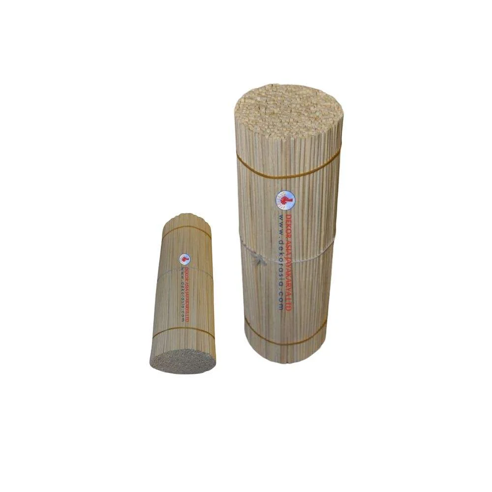 Eco-Friendly Reed Rattan Diffuser Sticks with Customizable Diameter and Length Home Use Size Dia 3mm x 200mm - RRD001 - Natural